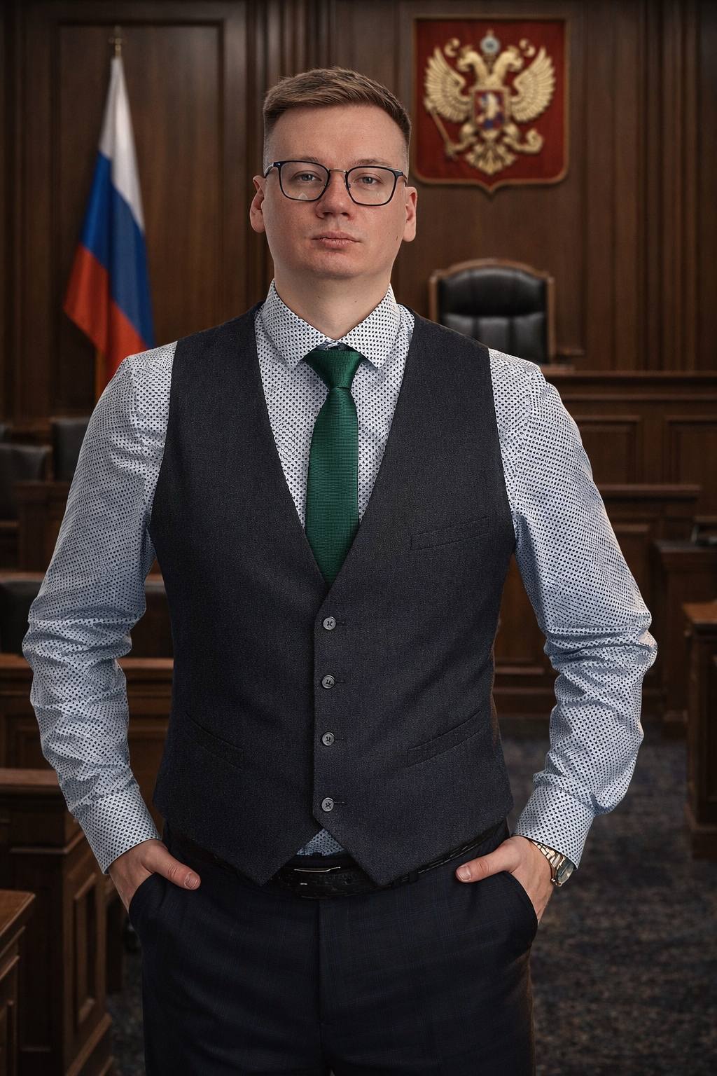 Павел Машко в зале суда